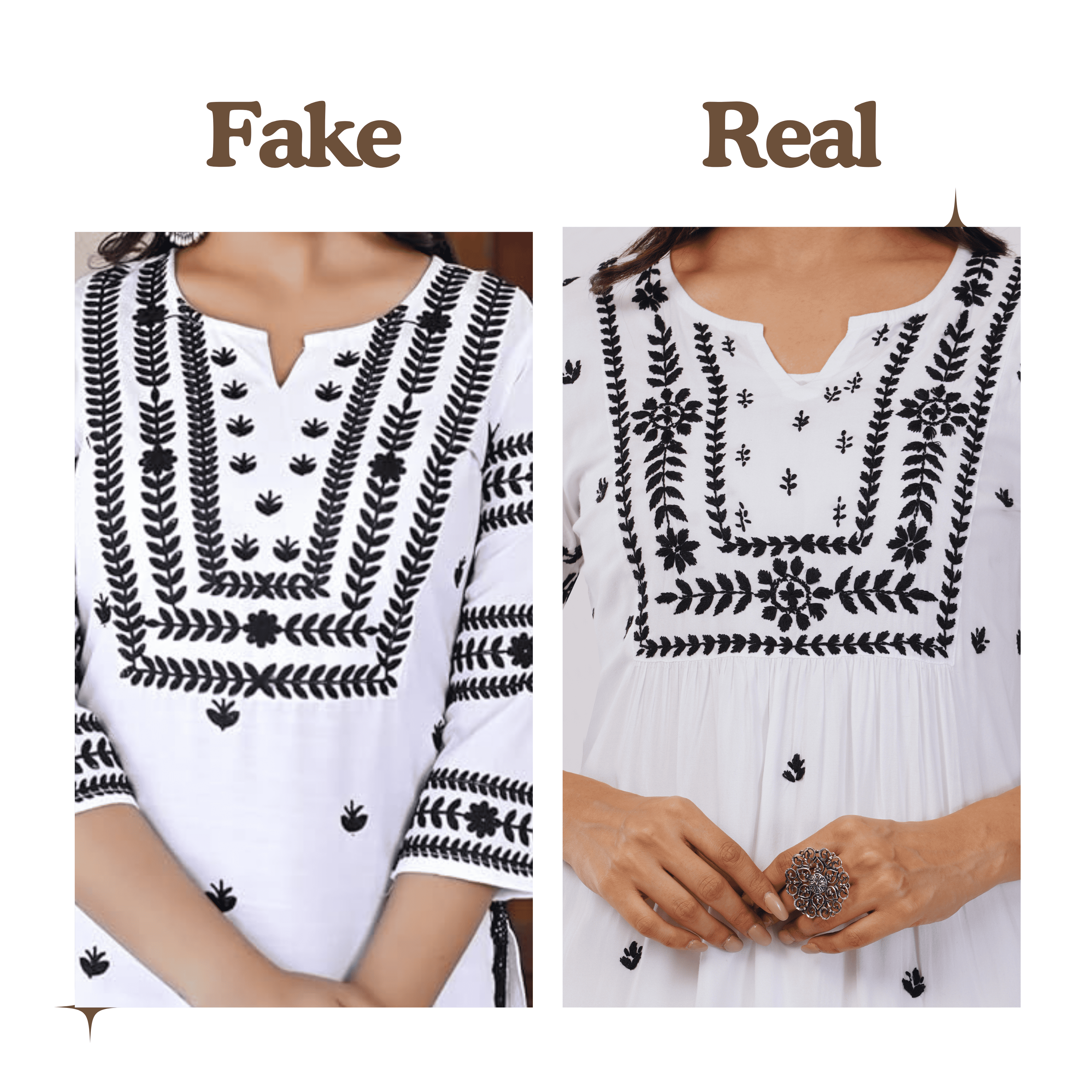 How to Identify Real Chikankari vs Fake?