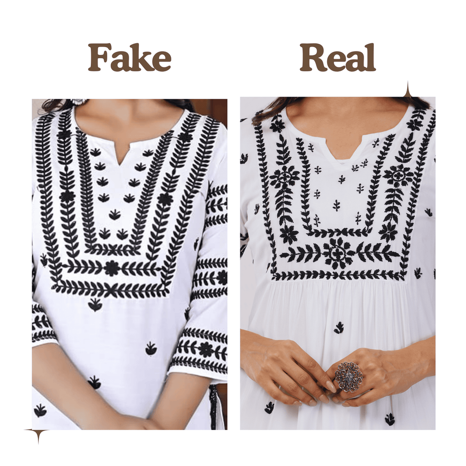 How to Identify Real Chikankari vs Fake?