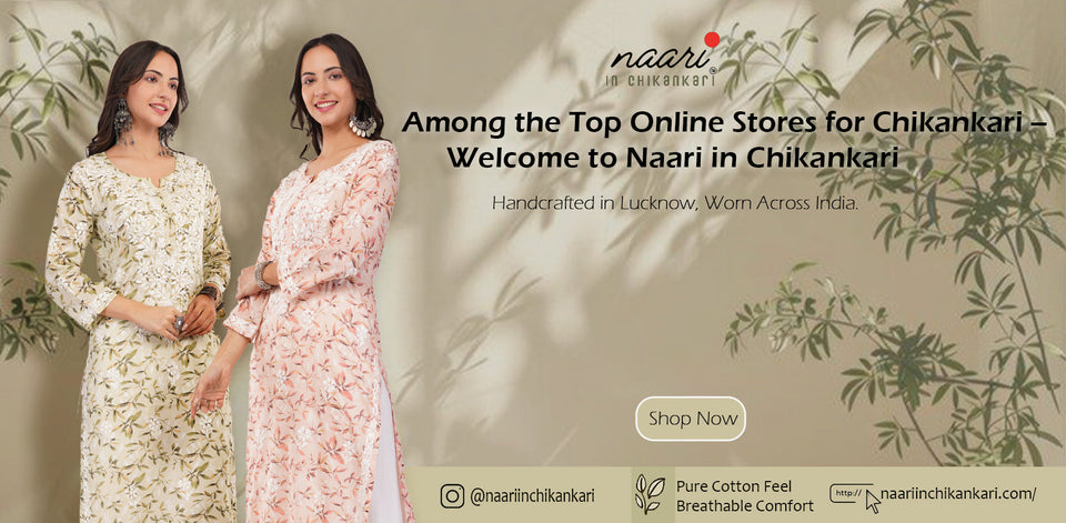Top Online Stores to Buy Chikankari Kurtis in India
