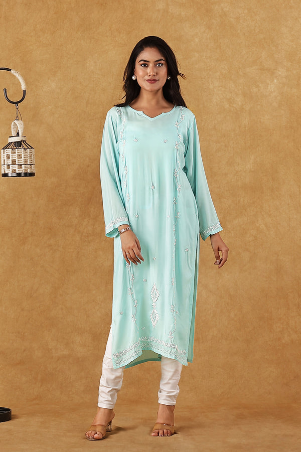Pastel Blue Modal Kurta