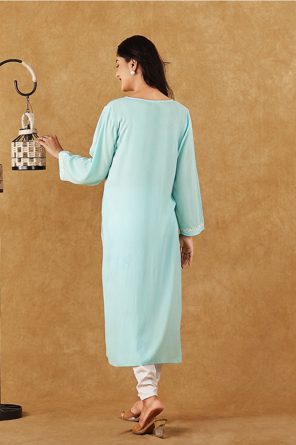 Pastel Blue Modal Kurta