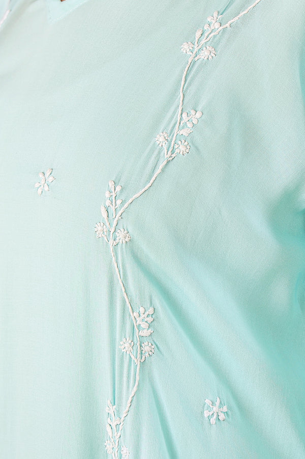 Pastel Blue Modal Kurta