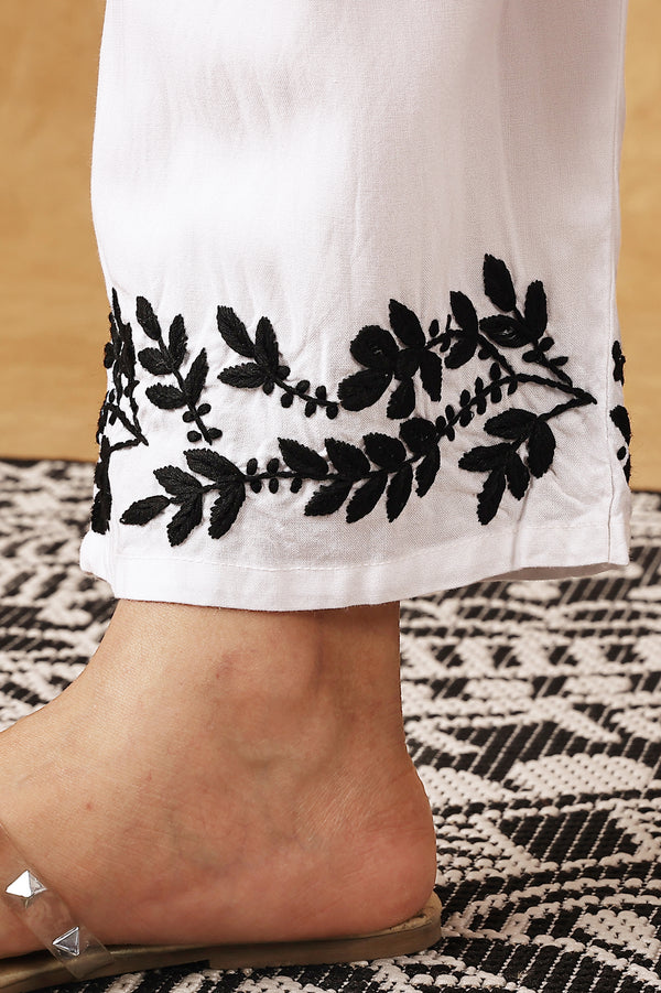 White Kurta Pant Set