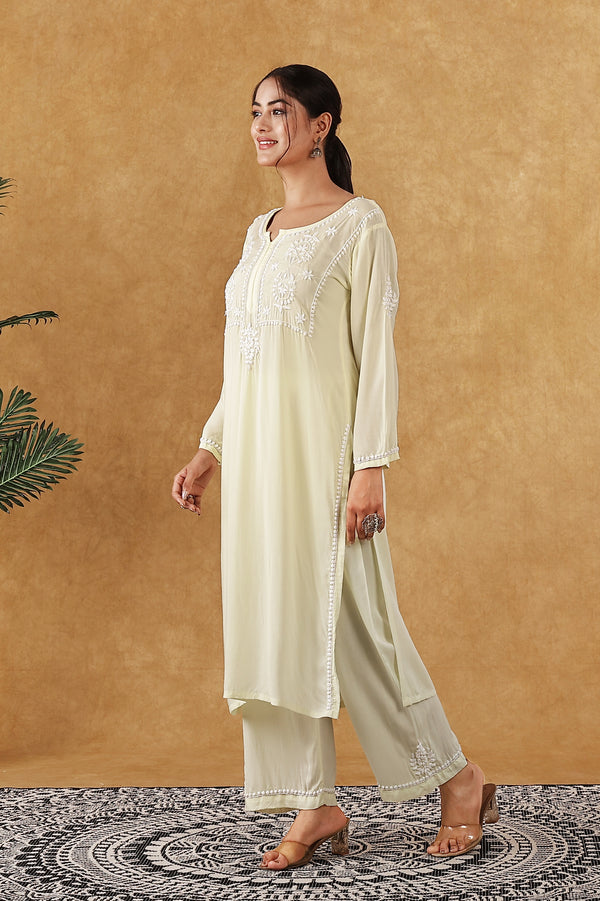 Butter Yellow Modal Kurta Pant Set