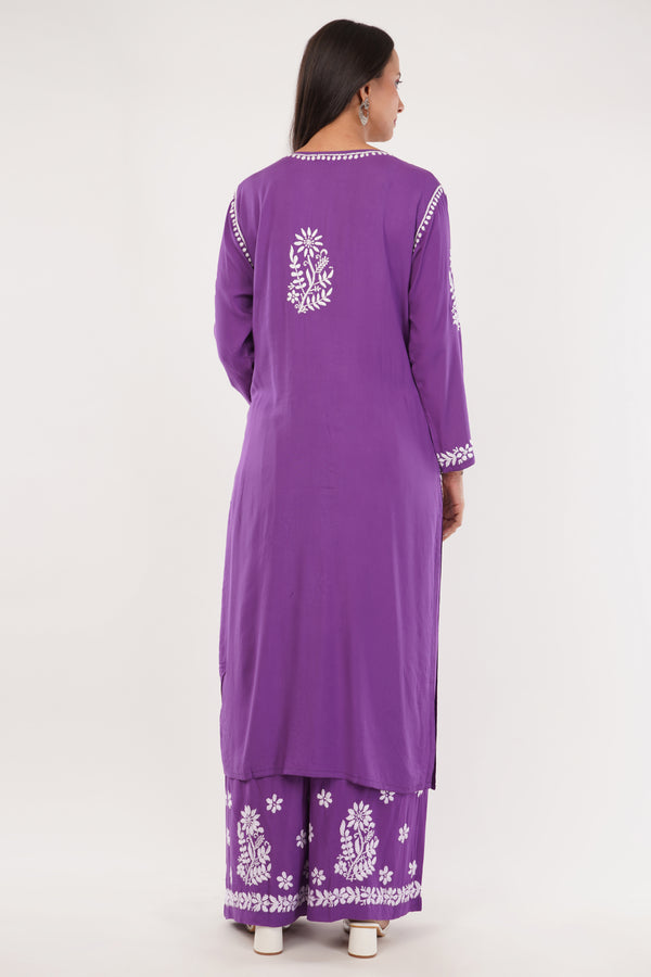 Deep Purple Luxe Kurta Set