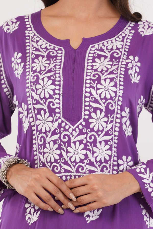 Deep Purple Luxe Kurta Set