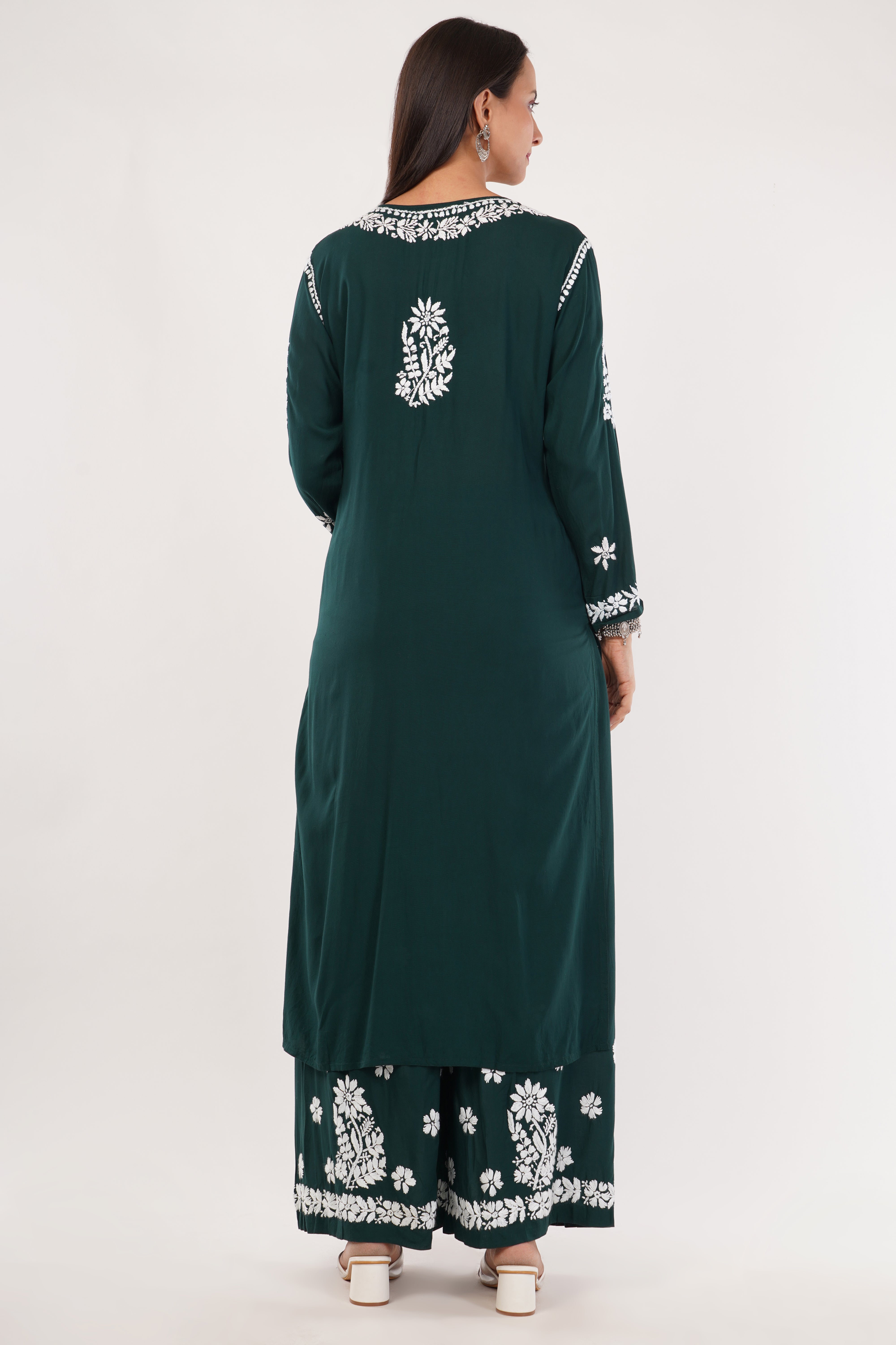 Dark Green Grace Kurta Set