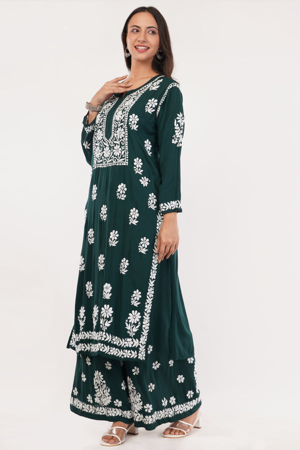 Dark Green Grace Kurta Set