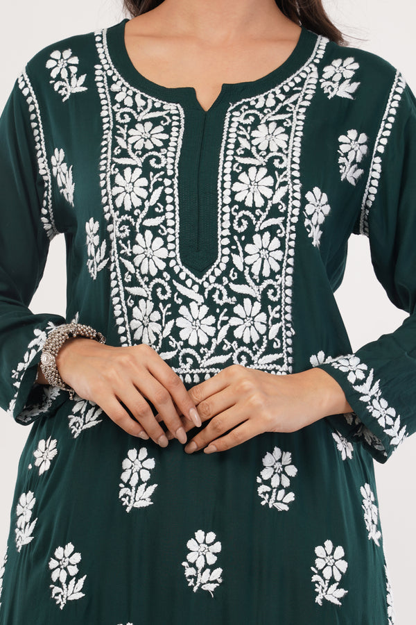 Dark Green Grace Kurta Set